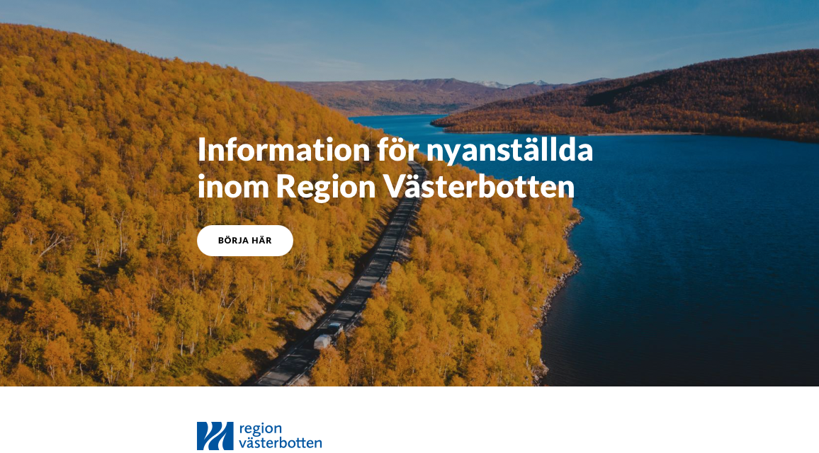 Introduktion för nyanställda inom Region Västerbotten